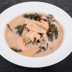 Суп сливочный с лососем