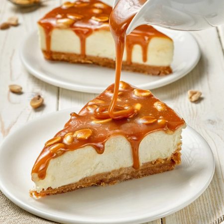 Чизкейк "Карамель-арахис"